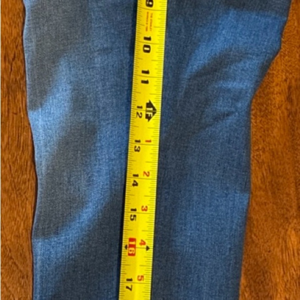 Express High Rise Blue Jeans with Button-Fly - Picture 8 of 9